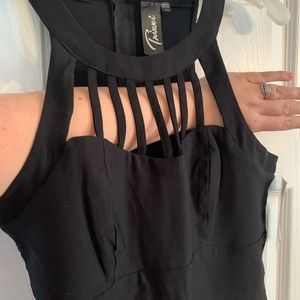 Black cocktail dress